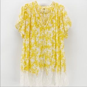 Free People Marigold lace floral dress